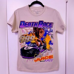 Shirt- cream white- small size- Brun is Juice WRLD